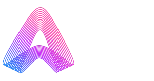 Analytical Web Design logo featuring a gradient pink and blue letter A